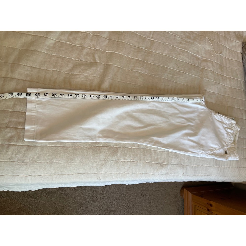 Pilcro Hyphen White Chino Pants Sz 27 Anthropologie Coastal Grandmother Chic - Picture 6 of 6